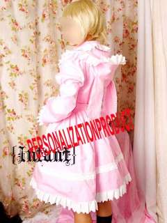 Sweet lolita Ball Gown cosplay cute Pink Cotton long ear Above Knee 