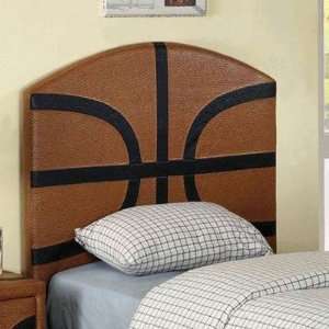    Sports Fun Basketball Vinyl Leather Kids Headboard