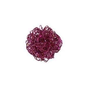  3.5 Sparkling Pink Magenta Curly Ball Christmas Ornament 