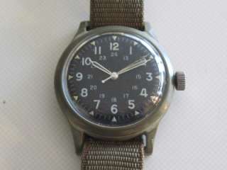 Vintage 1968 BENRUS Military 7j MW Watch 1pcs. Resin Case, Back 1 Pcs 