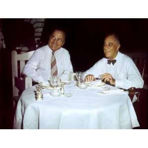  President Franklin D. Roosevelt Dining Al Fresco at White 