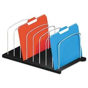   Vertical Organizer RACK,8 SECTION BOOK,BK (Pack of3)