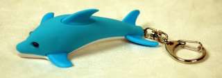LED KEYCHAIN BLUE DOLPHIN 10 LOT Toy Charm Sound Gift  