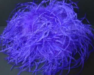 ply, 72 Purple Ostrich Feather Boa, A+ Quality  