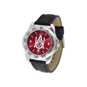 Alabama A & M Bulldogs Sport AnoChrome Mens Watch with Leather Band 