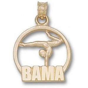  Alabama Crimson Tide Solid 10K Gold BAMA Gymnast 