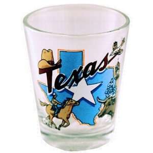  Texas State & Star Shotglass