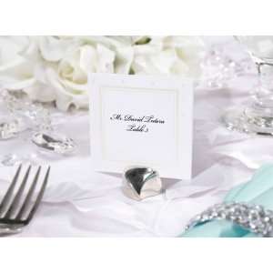 Wedding Reception Placecard Silver Heart Holders David Tutera