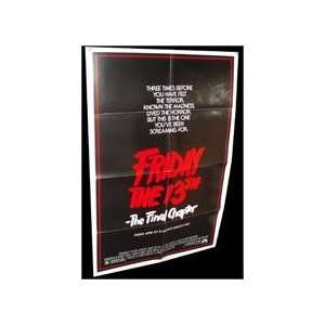  Friday the 13th  The Final Chapter Folded Movie Poster 
