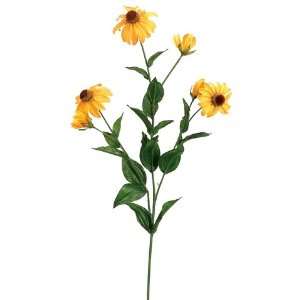  29 Silk Shasta Daisy Flower Spray  Yellow/Gold (case of 
