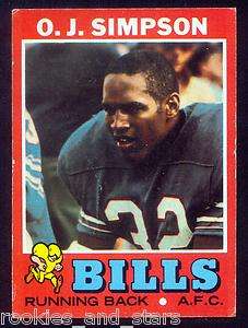 1971 Topps #260 O.J.Simpson 2nd Year Card  