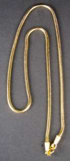   yellow gold dipped top quality snake chain to hold 1 Buddha Amulet