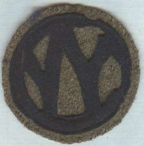 RARE WW 1 US Army 89th Infantry Division Layered Patch Off A Uniform 