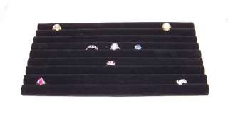 Ring Display Pad Roll 8x14 Black Velvet Jewelry Holder  