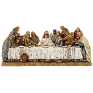   Woodgrain Jesus & Apostles Last Supper Figure