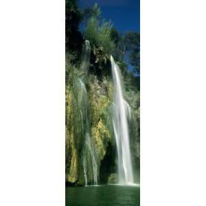  Low Angle View of a Waterfall, Sillans Waterfall, Provence 