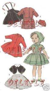 9211 Vintage Doll Clothing Pattern copy Shirley 15 inch  