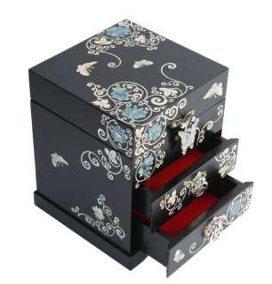 Oriental Luxurious Jewerly Box made of Mother of Pearl  