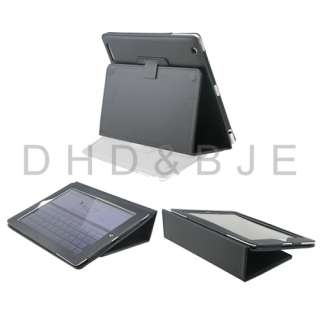 New Black PU Leather Case Cover Stand for Apple iPad 2  