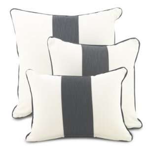  Oilo Pillow   Band in Pewter, 16x16