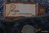 PAIGE Premium Denim SANTA MONICA Stretch Capri Jeans 29  