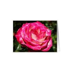  I am here for you   never alone, pink rose Card Health 
