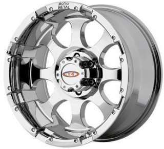 CHROME MOTO 16X8 955 6 AND 8 LUG APPS FORD CHEVY  