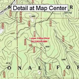   Map   Logan Valley West, Oregon (Folded/Waterproof)
