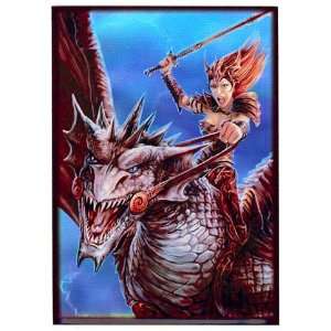   Protection 50 Count Standard Card Sleeves Dragon Rider Toys & Games