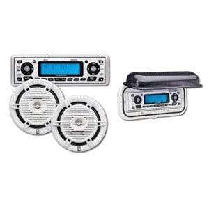   MR41W Stereo, MA206 Speakers & WC2 Splash Cover Combo Pack   White