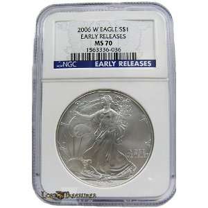   2006 W American Silver Eagle NGC MS70 Early Releases 
