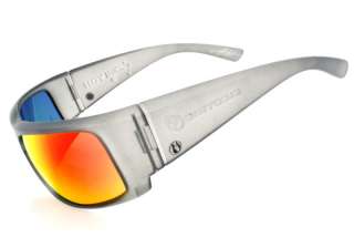 Brand New Electric Sunglasses Hoy Inc Matte Smoke Grey Fire Chrome 