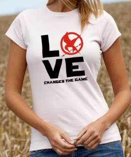 Love Changes The Game T shirt   Hunger Games Tee Shirt Any Colour/Size 