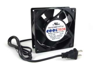 High speed fans deliver more air but are louder than low speed fans of 