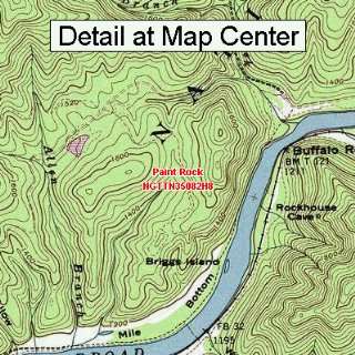   Map   Paint Rock, Tennessee (Folded/Waterproof)
