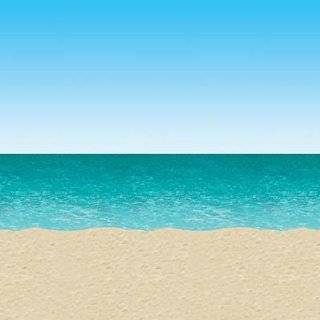 Ocean & Beach Backdrop 4ft. x 30ft. Pkg/1 by PMU