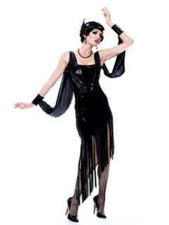   Costume Roaring 20s Costume Twenties Black Fringe Dress Clothing