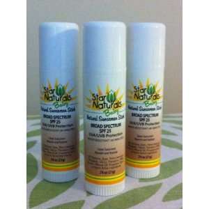  Star Naturals Baby Sunscreen Stick SPF 25 ( 3 Pack 