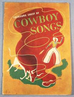 TREASURE CHEST of COWBOY SONGS~WESTERN FAVORITES~1935~  