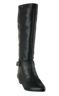 Nine West Womens Boots Breyona Black Leather  