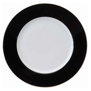  Deshoulieres Black Band & Platinum Filet Dinner Plate 10.5 