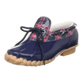 Kids GIRLS Shoes NIB SPERRY Duckie Rain Shoe Boots NAVY or PINK Plaid 