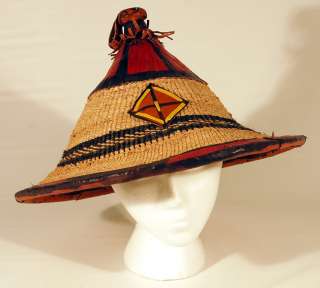 the trademark hat of the fulani people of west africa the red material 