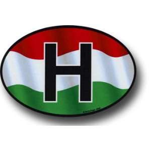  Hungary   Wavy Oval Decal Automotive