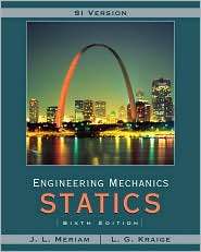    Statics, (0471787027), J. L. Meriam, Textbooks   