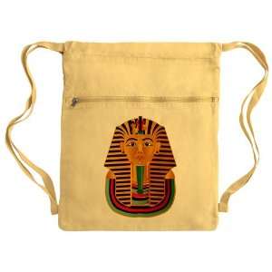   Bag Sack Pack Yellow Egyptian Pharaoh King Tut 