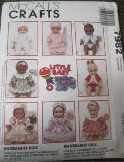 McCalls and Simplicity lot of doll clothes patterns F2  