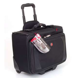 This Wenger Swiss Gear wheeled laptop case fits most 17 inch laptops 