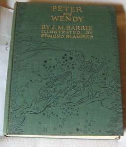 Peter Pan and Wendy, EDMUND BLAMPIED 1st/1939 w/RARE DJ  