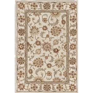  Galleria Ivory Traditional Acrylic Machine Tufted Rug 5.00 
